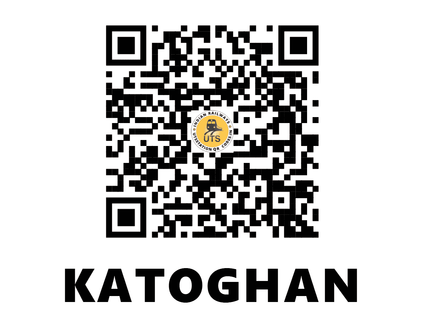 UTS QR Code for KATOGHAN - KTCE (NC - UTTAR PRADESH)